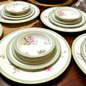 Noritake "Pricilla" Pattern 5310,Dinner Plate, salad, butter & soup plates